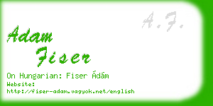 adam fiser business card