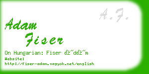 adam fiser business card